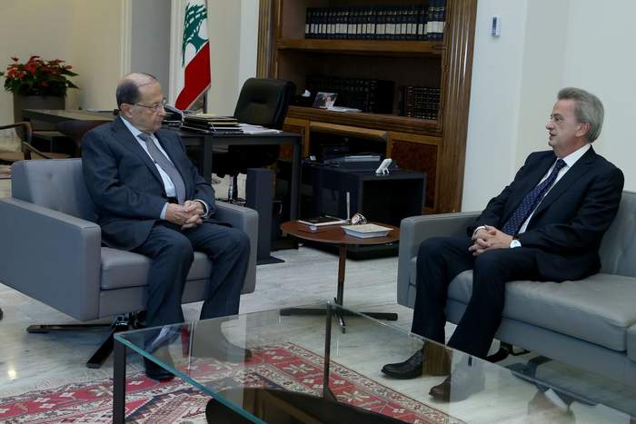 الرئيس عون استقبل حاكم مصرف لبنان