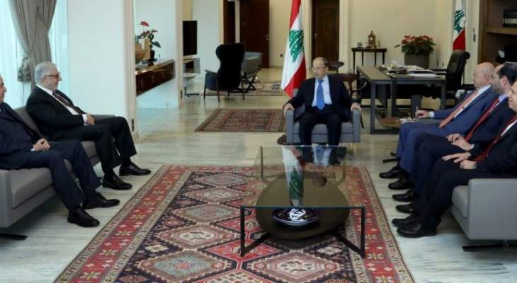 الرئيس عون التقى وفد اللقاء التشاوري