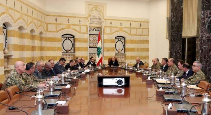 مجلس الدفاع الأعلى رفع انهاء إلى مجلس الوزراء بتمديد التعبئة إلى 5 تموز