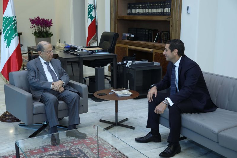 الرئيس عون استقبل النائب ادغار معلوف