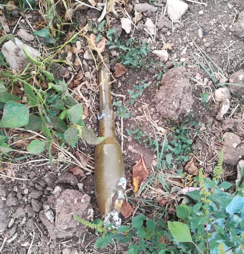 العثور على قذيفة غير منفجرة في بستان في بعلبك