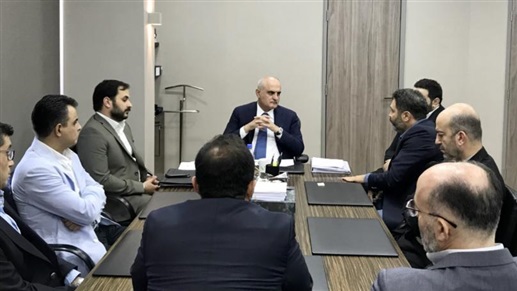 وزير المال إستقبل وفد من نقابة موظفي قطاع شركتي الخليوي ALFA و TOUCH