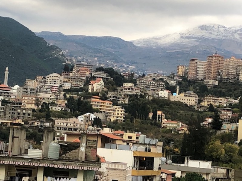 الثلوج غطت جبل الأربعين في الضنية