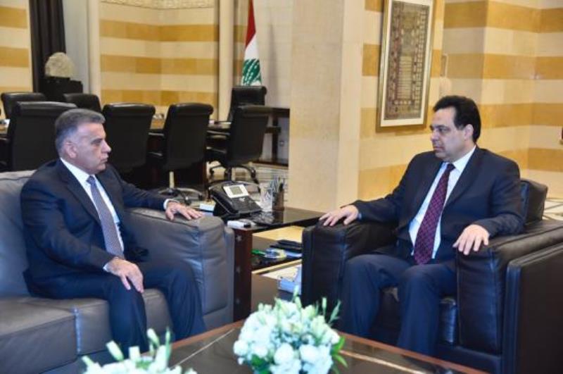 الرئيس دياب استقبل ابراهيم ورئيس جمعية المصارف