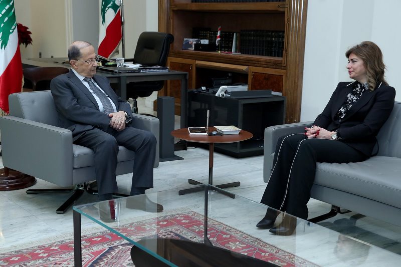 الرئيس عون استقبل سفيرة لبنان في الصين