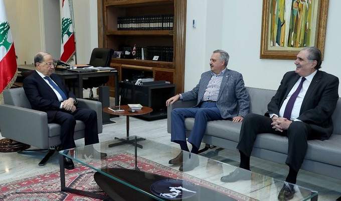 الرئيس عون عرض مع ارسلان الاوضاع العامة في البلاد