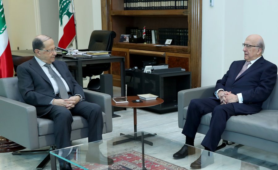 الرئيس عون التقى رئيس اللجنة التنفيذية لاتحاد المصارف العربية   جوزيف طربيه.