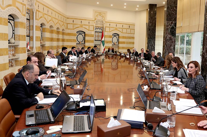 مجلس الوزراء ملتئم برئاسة عون ويبحث في جدول اعمال من 29 بندا