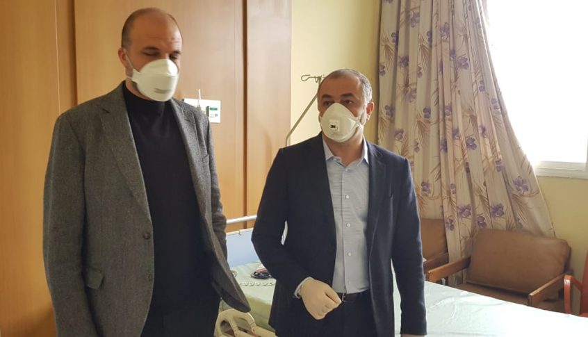 جولة لحسن وبوصعب في المستشفى اللبناني الكندي في سن الفيل