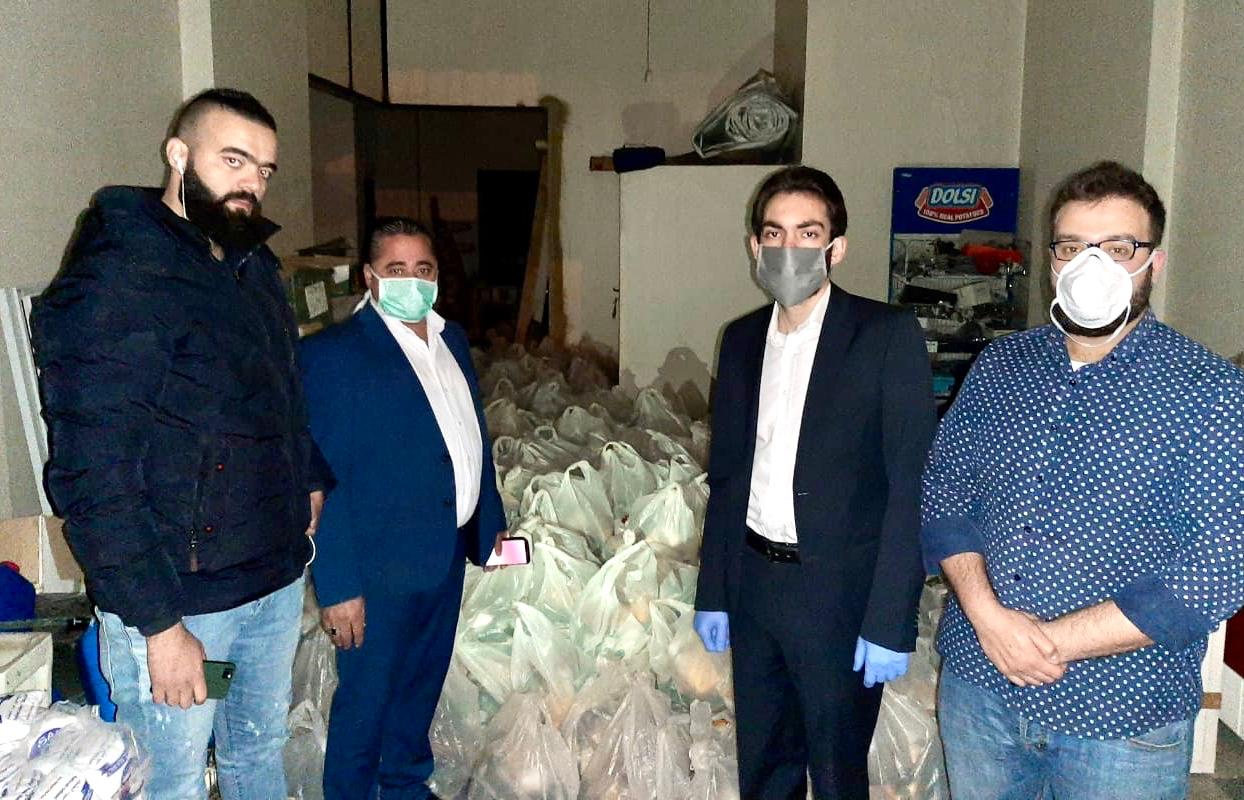 900 حصة غذائية من هيئة الطوارىء لمكافحة كورونا للعائلات الاكثر حاجة