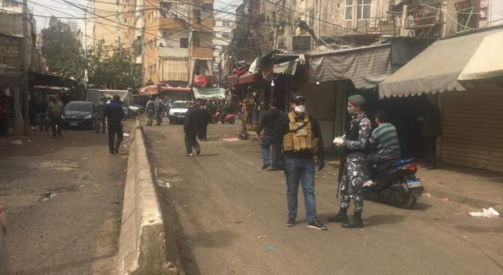 دوريات من بلديتي بيروت والغبيري أقفلت الاسواق الشعبية في صبرا وشاتيلا