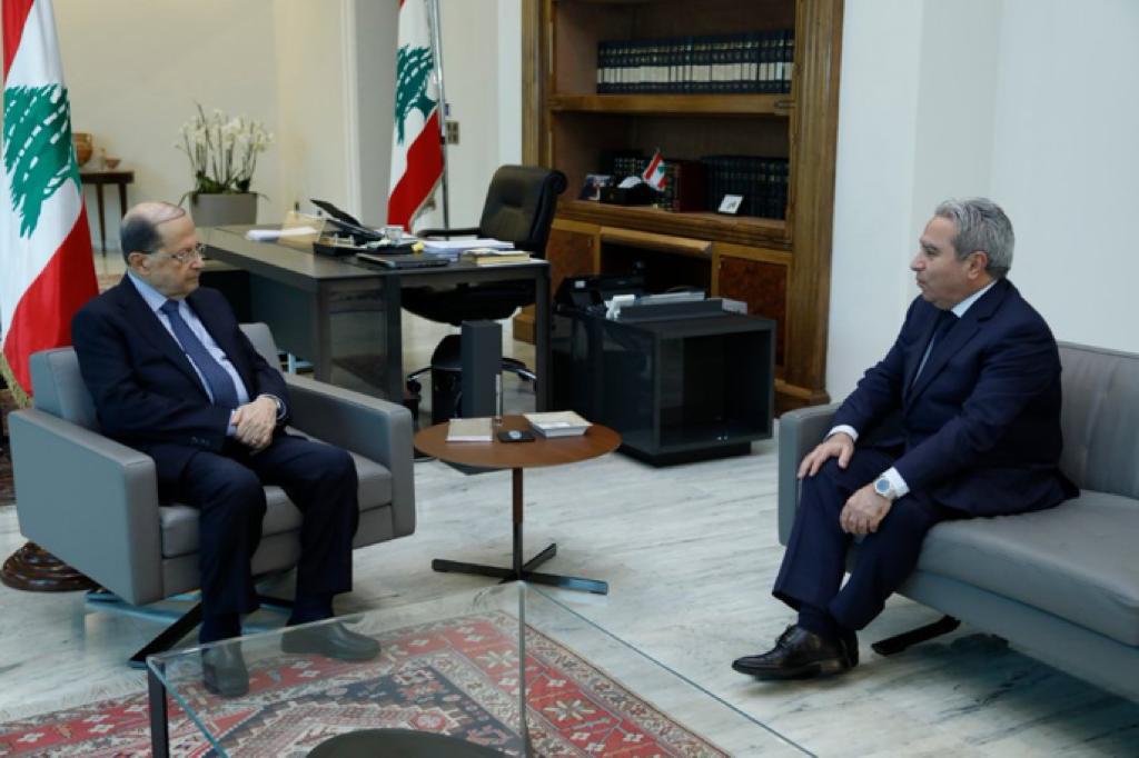 الرئيس عون اطلع من المشرفية على نتائج زيارته سوريا