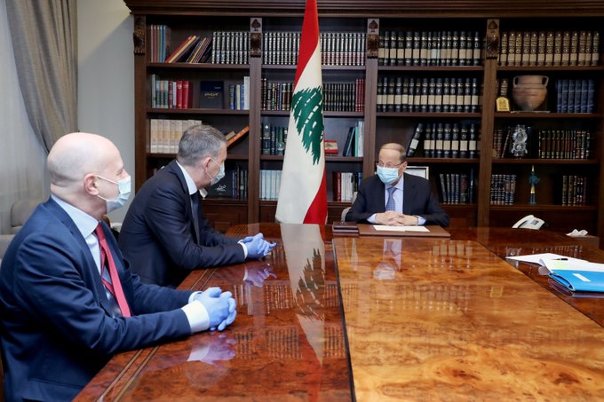 الرئيس عون استقبل فيليب لازاريني في زيارة وداعية