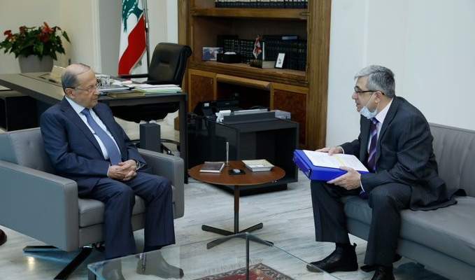 الرئيس عون استقبل وزير التربية والتعليم طارق المجذوب