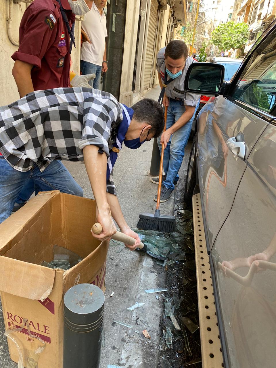 كشافة المشاريع: نواصل حملة إغاثة متضرري انفجار بيروت