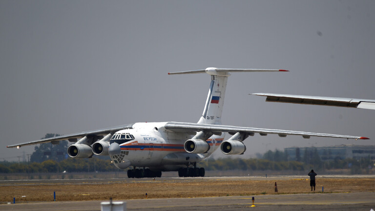 رابع طائرة مساعدات إنسانية روسية تقلع باتجاه لبنان