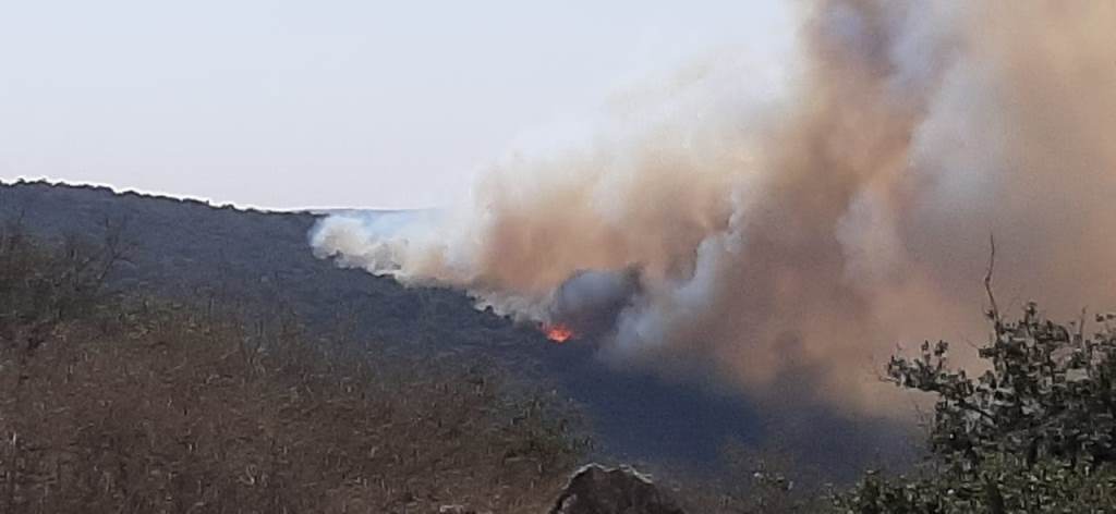 حريق في مزرعة فشكول حاصبيا