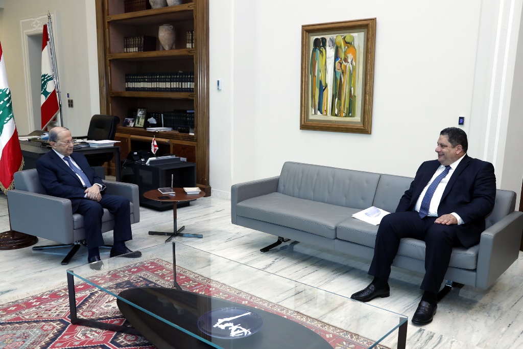 عون عرض مع رئيس اتحاد بلديات كسروان الفتوح لتحضيرات الاحتفال بمئوية لبنان الكبير