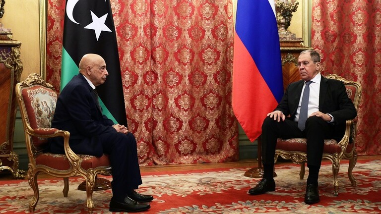 لافروف يستقبل عقيلة صالح في موسكو