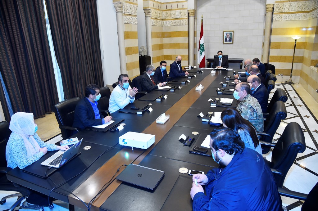 دياب ترأس اجتماعا امنيا ناقش التشدد في تطبيق التدابير للحد من انتشار كورونا