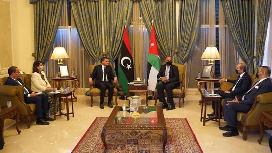 الدبيبة يبحث مع  مع الخصاونة ديون ليبيا للأردن في المجال الصحي