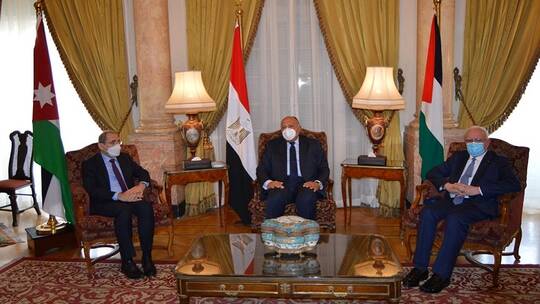 اجتماع ثلاثي لوزراء خارجية مصر والأردن وفلسطين