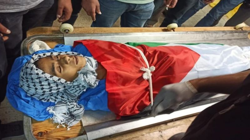 مخيم عسكر الجديد بنابلس يودع الشهيد محمد دعدس