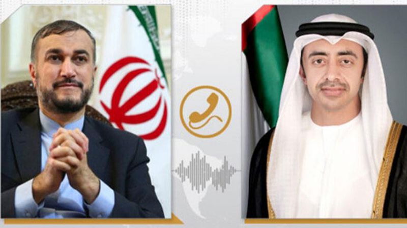 وزير الخارجية الإيراني يؤكد في اتصال هاتفي مع نظيره الإماراتي أنّ العلاقات بين البلدين إيجابية وفي تقدم