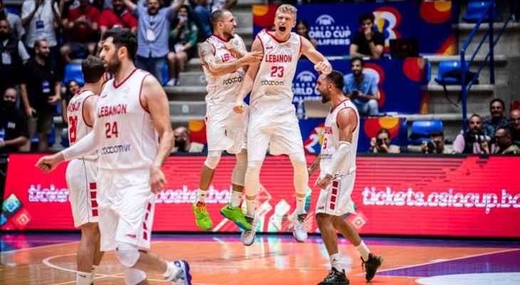 التصفيات الآسيوية المؤهّلة لمونديال 2023 في كرة السلّة : لبنان يعوّض الخسارة ذهاباً أمام الأردن وينتزع منه صدارة المجموعة الثالثة .