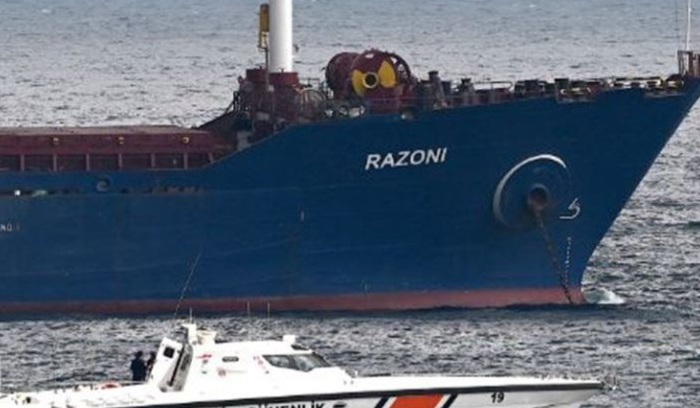 الدفاع التركية : اكتمال تفتيش سفينة “رازوني” المحملة بالحبوب الأوكرانية