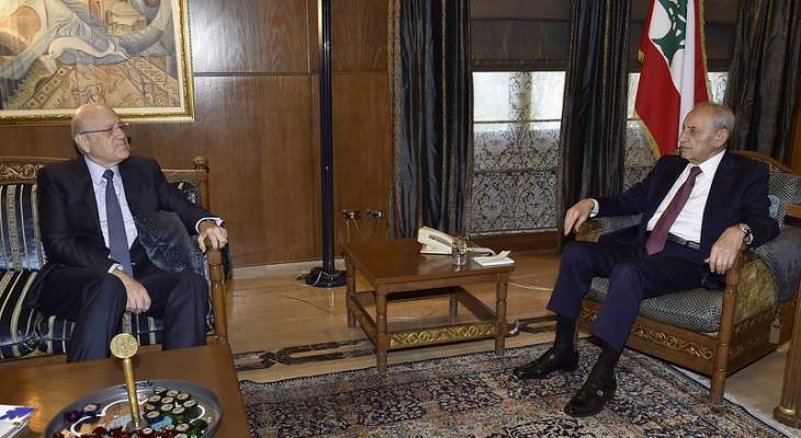 بري يلتقي ميقاتي في عين التينة