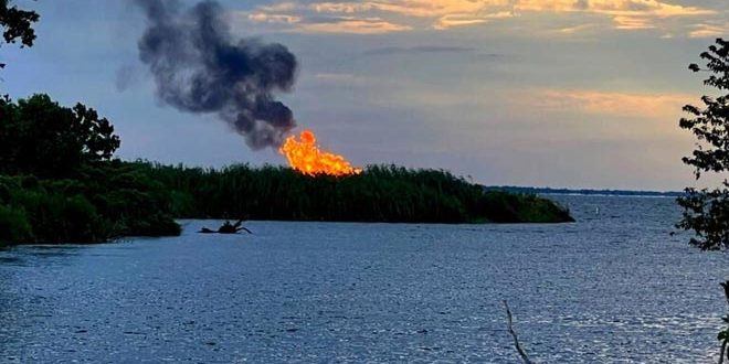 انفجار في خط أنابيب للغاز الطبيعي بولاية لويزيانا الأمريكية