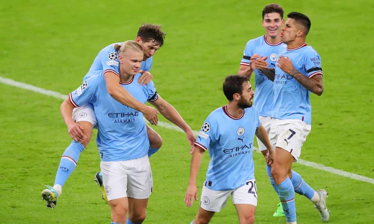 ختام الجولة الثانية من دوري أبطال أوروبا في كرة القدم : بعد هدفه في مرمى دورتموند , هالاند على درب كرويف وإبراهيموفيتش .