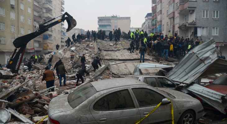إدارة الطوارئ والكوارث التركية: ارتفاع عدد قتلى الزلزال إلى 1014