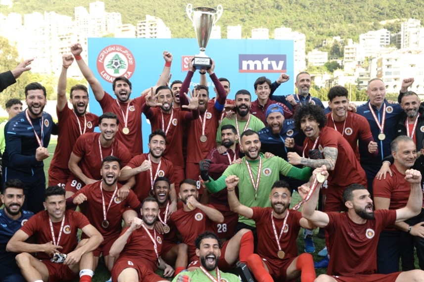 النّجمة يحتفظ بلقبه بطلاً لكأس لبنان , بفوزه على العهد .