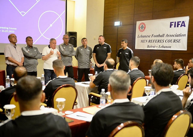 الإتحاد اللبناني لكرة القدم يقيم دورة لصقل الحكّام , ويعلن عن وصول أجهزة تقنية ال var .