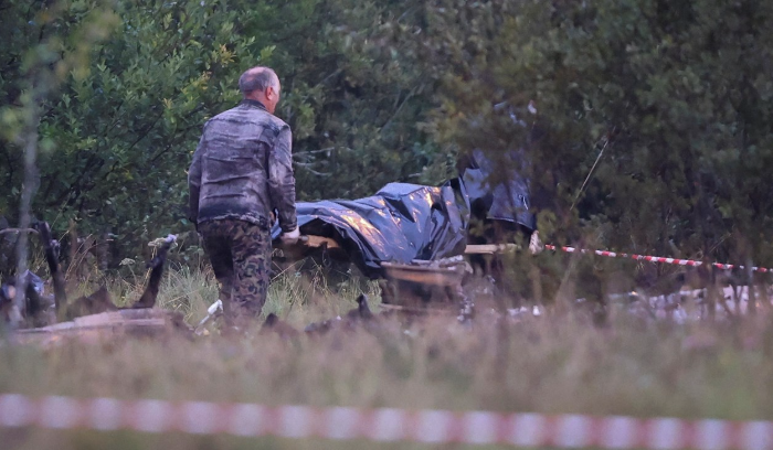 العثور على جثث القتلى العشرة في مكان حادث تحطّم طائرة بريغوجين