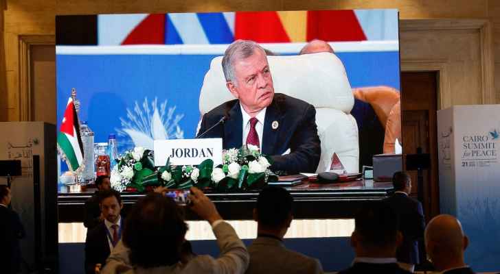 ملك الاردن: نرفض بشكل قاطع التهجير القسري للفلسطينيين وهو خط أحمر لنا