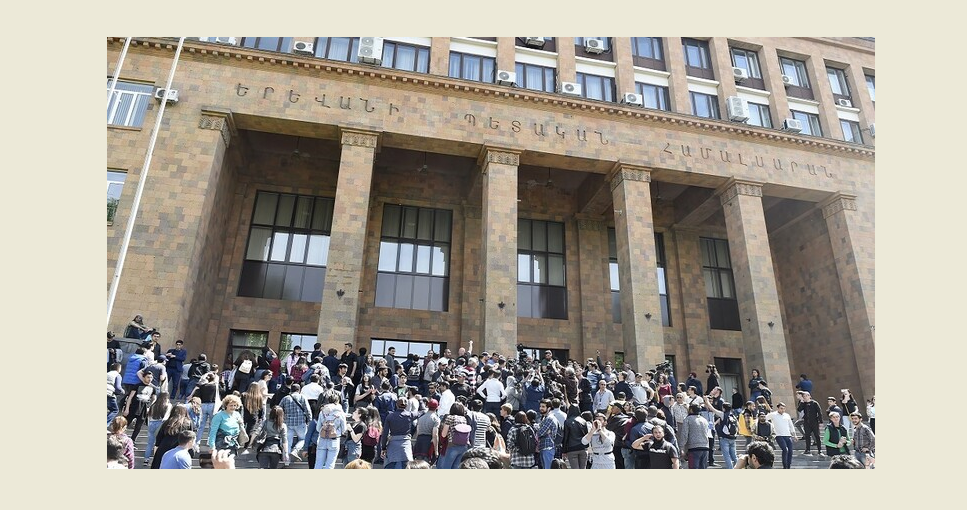 انفجار في مبنى جامعة يريفان