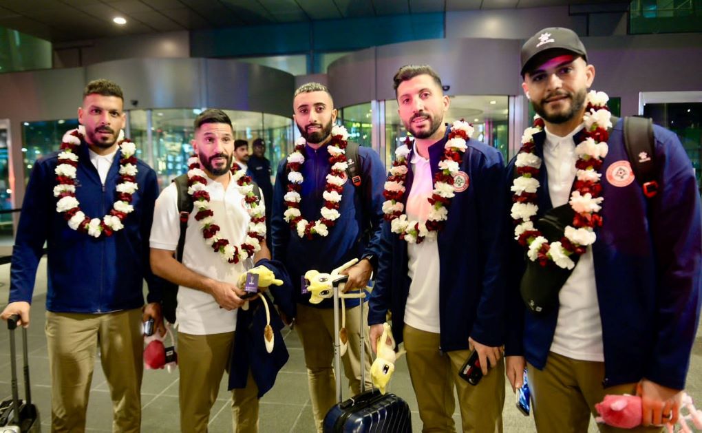 منتخب لبنان في قطر للمشاركة في بطولة كأس الأمم الآسيوية .