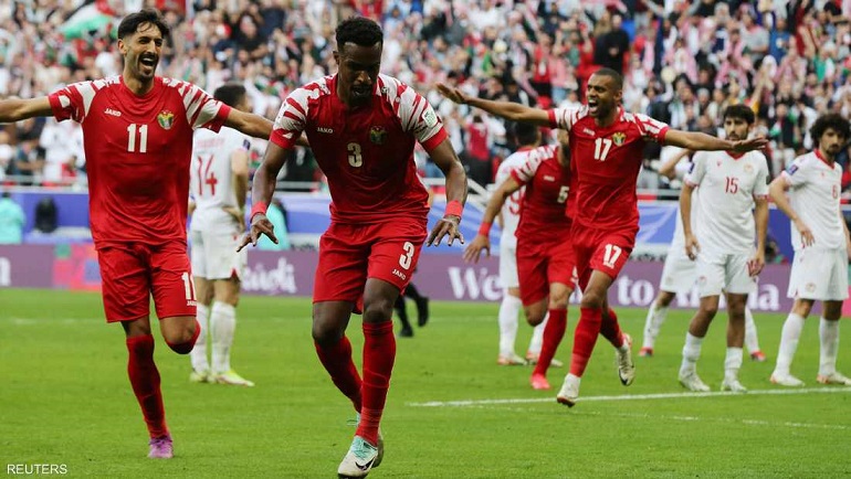 كأس ءاسيا 2023 لكرة القدم : الأردن إلى الدّور النّصف نهائي للمرّة الأولى .
