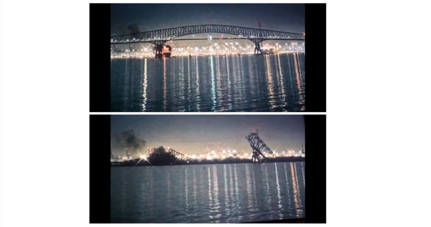 حاكم ولاية ماريلاند الأميركية يعلن حال الطوارئ بعد انهيار جسر في بالتيمور