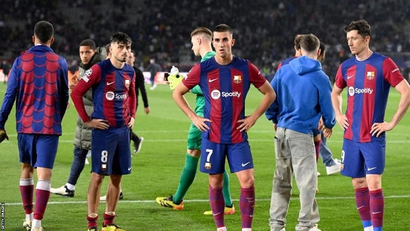 برشلونة وأتليتيكو مدريد خارج دوري الأبطال , باريس سان جيرمان ودورتموند إلى الدّور النّصف نهائي .