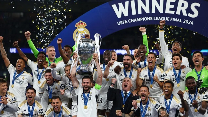 ريال مدريد يعزّز رقمه القياسي في دوري أبطال أوروبا بفوزه على دورتموند .