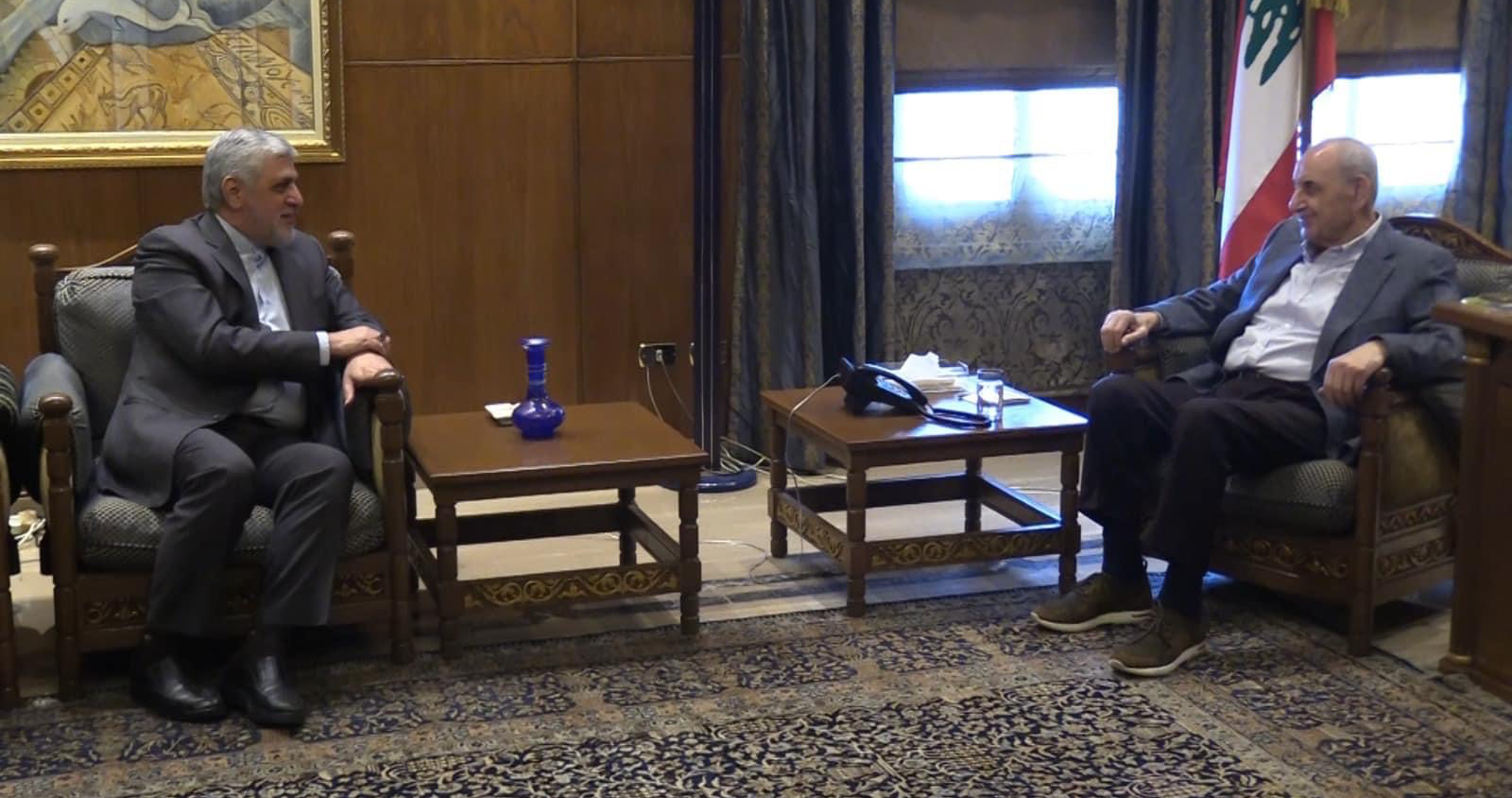 بري عرض مع شيباني الاوضاع في لبنان والمنطقة