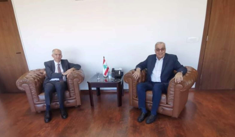 بو حبيب بحث مع السفير الفرنسي في وقف اطلاق النار.