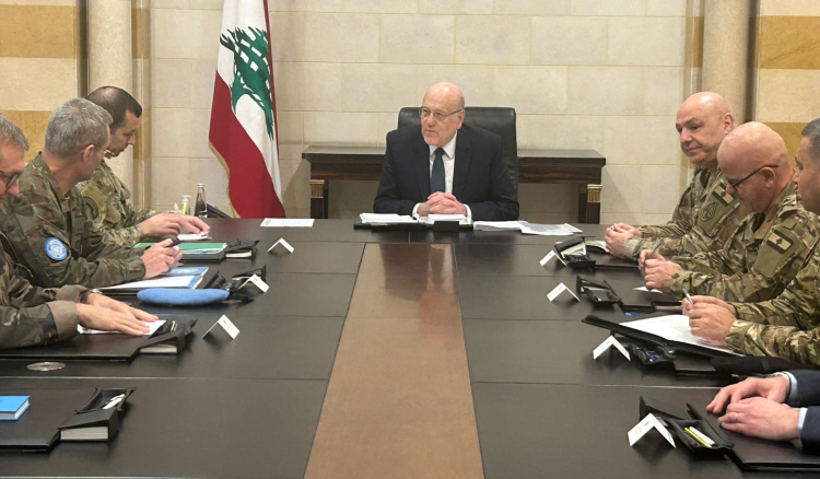 ميقاتي ترأس اجتماعا للجنة مراقبة وقف النار.