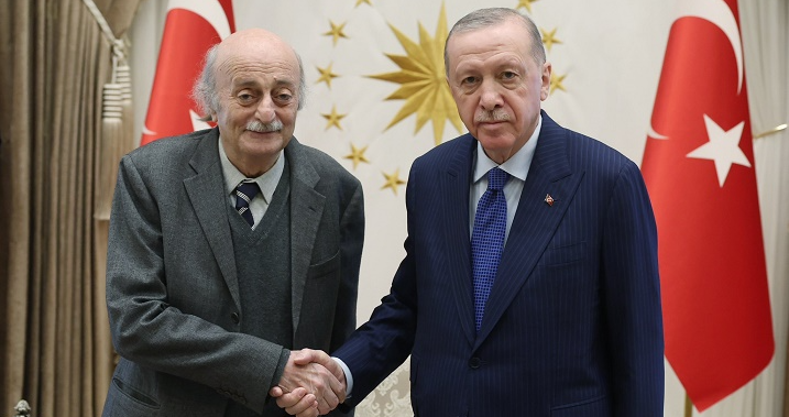 إردوغان استقبل جنبلاط في أنقرة.