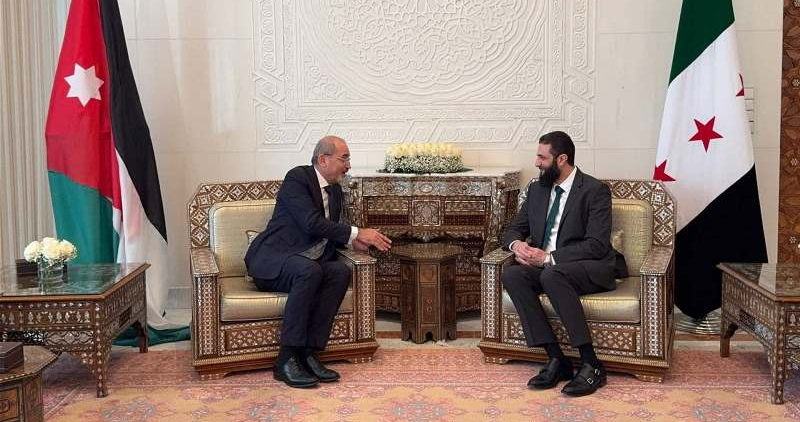 الشرع أجرى محادثات مع الصفدي في دمشق