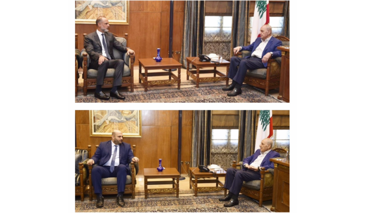 الرئيس بري عرض مع رسامني للمستجدات.